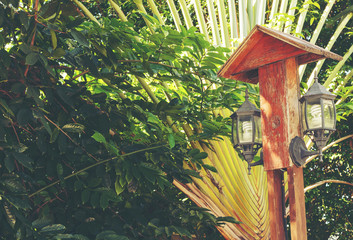 Street lamp in the garden