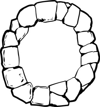 Outlined Old Stone Ring for Well