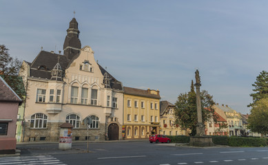 Fototapeta premium Chabarovice town in summer evening