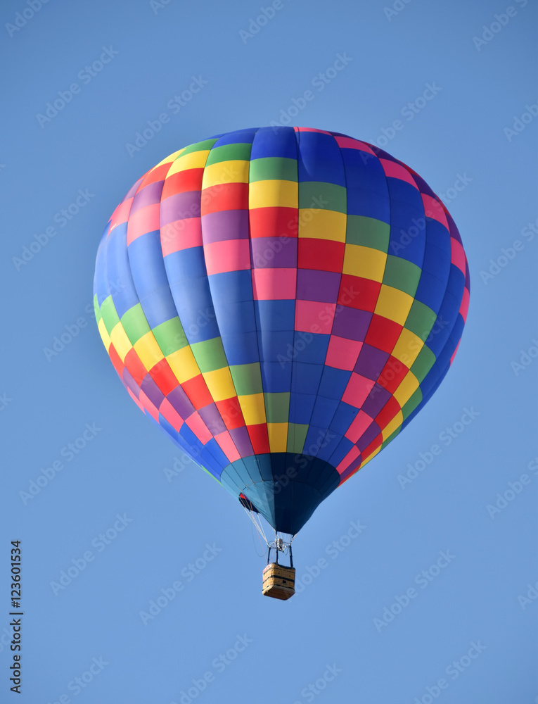 Wall mural colorful hot air balloon