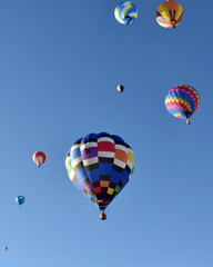 Colorful hot air balloons