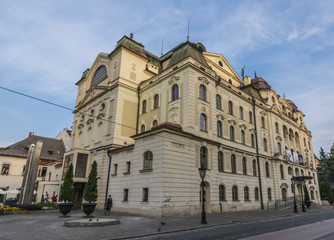 Fototapeta na wymiar Old buildings on Kosice main square