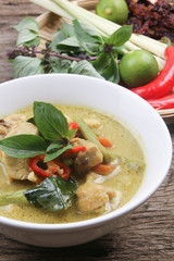 Thai green curry chicken