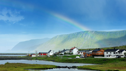 Skarsvag village, Norway © andreslebedev