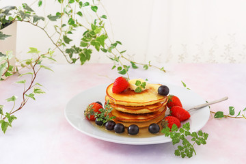 おいしそうなパンケーキ