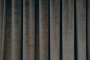 dark gray velvet curtain