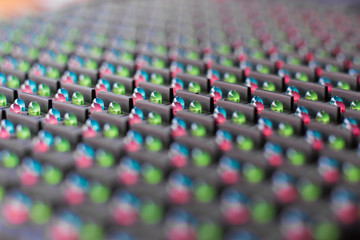 Fototapeta premium LED lamps in electronics.
