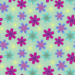 Floral colorful pattern