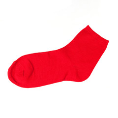 Red Socks Isolated on White
