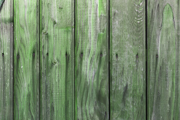 Fototapeta premium The old green wood texture with natural patterns