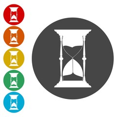 Hourglass vector icon 