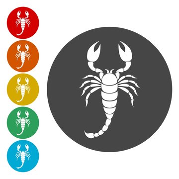 Scorpion icon set
