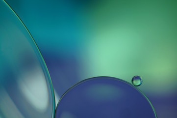 Oil and Water - blue and green (338)