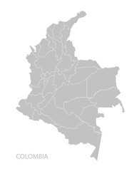 Fototapeta na wymiar Map of Colombia