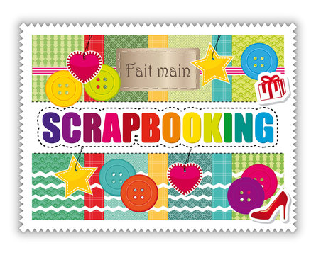 Scrapbooking. Carte faite main II.
