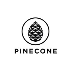 Pinecone logo vector
