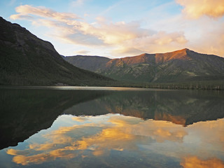 Fototapeta na wymiar Lake in the Hibiny