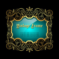 Vintage decorative frame