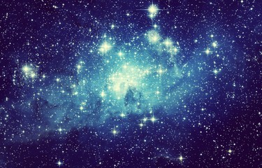 Universe filled with stars, nebula and galaxy. Elements of this image furnished by NASA.