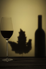 Vino sobre amarillo