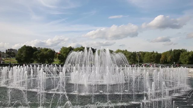 The fountain in the museum-reserve Tsaritsyno, Moscow, Russia