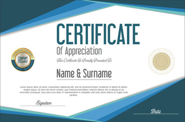 Fototapeta premium Certificate or diploma template
