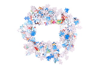 Puzzle on a white background