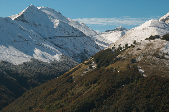 Vette dei Sibillini ricoperte dalla neve