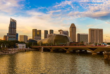 Singapore city skyline