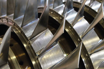 Fototapeta blades of the gas turbine obraz