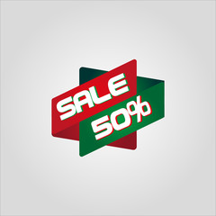 Sale offer poster banner vector illustration.