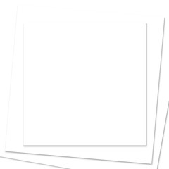 Stacked Square White Paper Frame