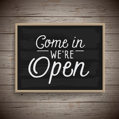 Vintage hand drawn lettering poster for retail