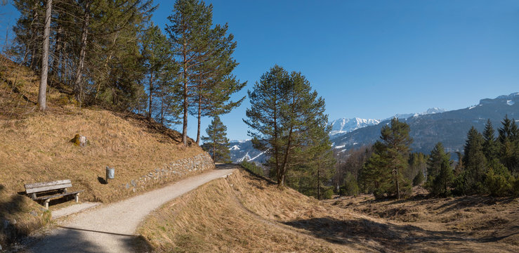 idyllischer Wanderweg am Kramerplateau