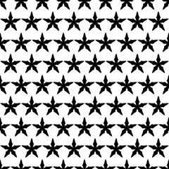 Seamless vector background with decorative stars. Print. Cloth design, wallpaper.