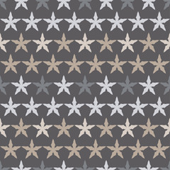 Seamless vector background with decorative stars. Print. Cloth design, wallpaper.