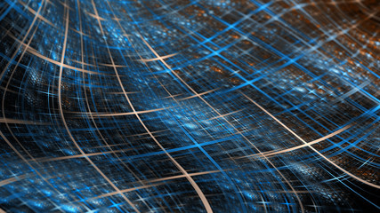 Abstract technology background. Artistic fractal design for use with  projects on business, science, education and technology. Creative concept series.
