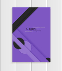 Brochure in material design style