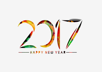 Happy new year 2017 Background