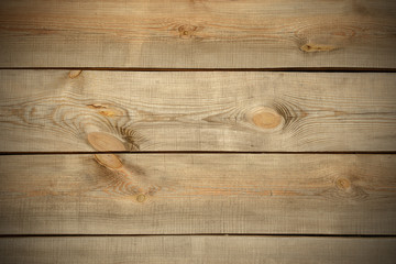 background from several horizontal wooden planks of pine with vi