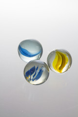 Glass ball with white background