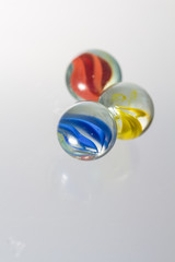 Glass ball with white background