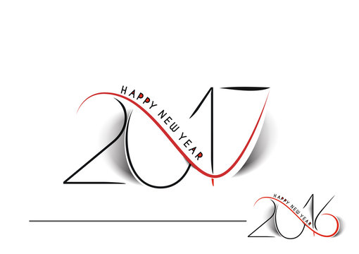 Happy new year 2017 Background