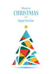 colorful christmas tree