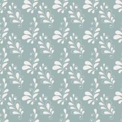 Seamless pattern with floral elements
