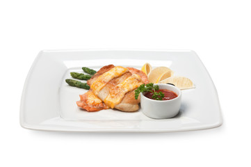 dish of fried meat baked in pastry