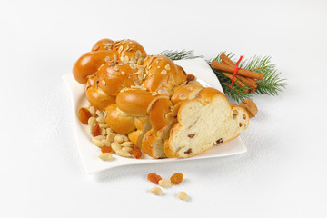 Czech Christmas braided bread