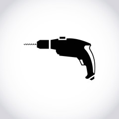 drill icon stock vector illustration flat design