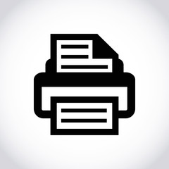 print icon stock vector illustration flat design