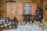 "beautiful living room decorated for Christmas" Stockfotos und